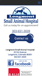 Mobile Screenshot of longmontsmallanimalhospital.com