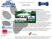 Tablet Screenshot of longmontsmallanimalhospital.com